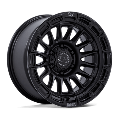Black Rhino Hard Alloys BR025 RIVAL 17X8.5 MATTE BLACK W/ GLOSS BLACK LIP