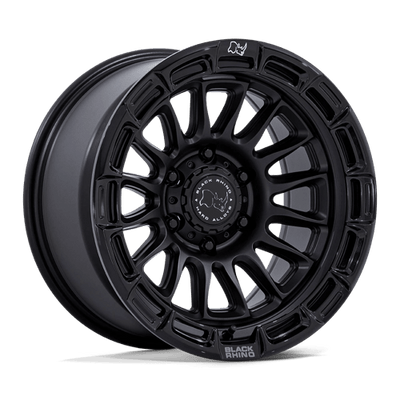 Black Rhino Hard Alloys BR025 RIVAL 17X8.5 MATTE BLACK W/ GLOSS BLACK LIP