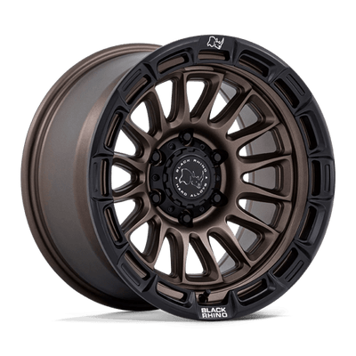 Black Rhino Hard Alloys BR025 RIVAL 17X9 BURNT BRONZE W/ MATTE BLACK LIP