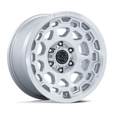 Black Rhino Hard Alloys BR026 CONGO 17X8.5 GLOSS SILVER W/ MACHINED FACE
