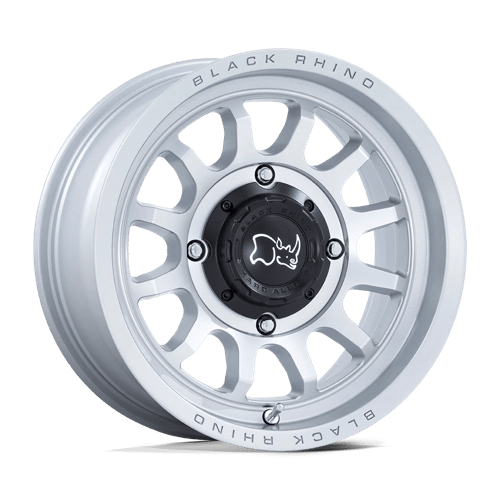 Black Rhino Hard Alloys - UTV RAPID UTV 14X7 HYPER SILVER W/ MACHINED FACE