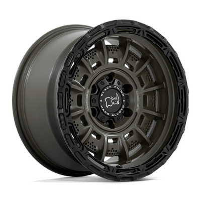 Black Rhino Hard Alloys LEGION 17X9 OLIVE DRAB GREEN W/ BLACK LIP
