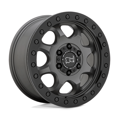 Black Rhino Hard Alloys VENTURE BEADLOCK 17X8 MATTE GUNMETAL W/ BLACK HARDWARE