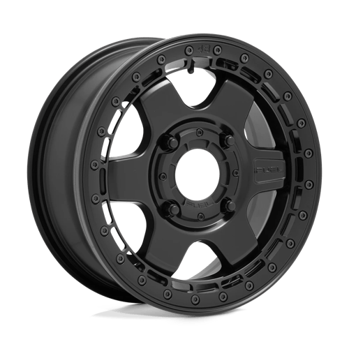 Fuel UTV D922 BLOCK BEADLOCK 15X6 MATTE BLACK W/ BLACK RING
