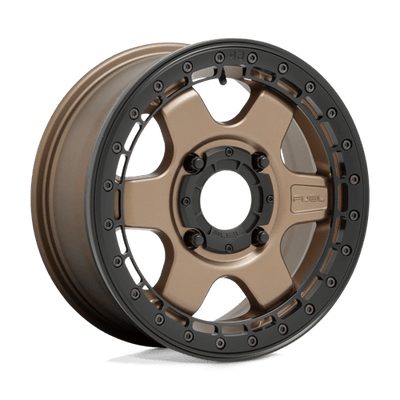 Fuel UTV D924 BLOCK BEADLOCK 15X6 MATTE BRONZE W/ BLACK RING