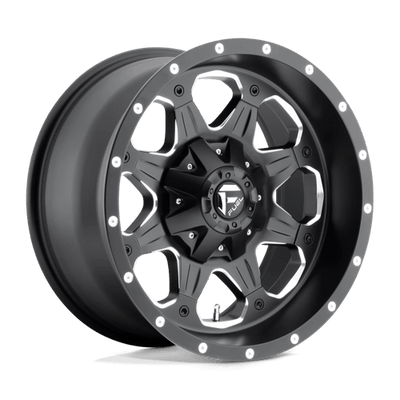 Fuel 1PC D534 BOOST 20X9 MATTE BLACK MILLED