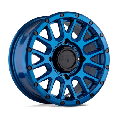 Black Rhino Hard Alloys - UTV LA PAZ UTV 15X7 BLUE W/ BLACK BOLTS