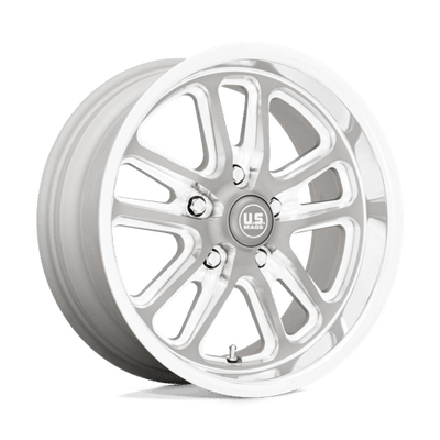 US Mag 1PC U130 BULLET 17X8 TEXTURED GUN METAL W/ MILLED EDGES