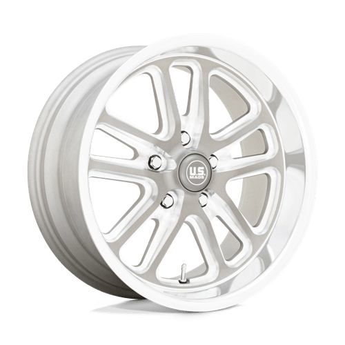 US Mag 1PC U130 BULLET 18X8 TEXTURED GUN METAL W/ MILLED EDGES
