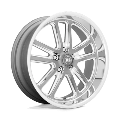US Mag 1PC U130 BULLET 20X9.5 TEXTURED GUN METAL W/ MILLED EDGES