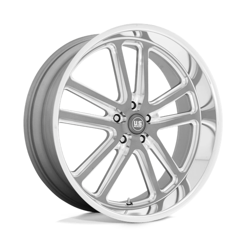 US Mag 1PC U130 BULLET 24X9 TEXTURED GUN METAL W/ MILLED EDGES