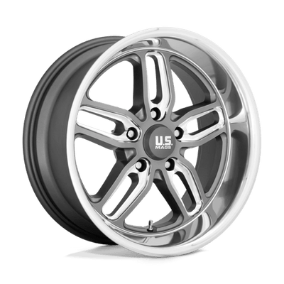US Mag 1PC U129 CTEN 22X10.5 MATTE GUN METAL MILLED