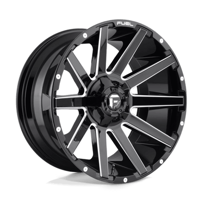 Fuel 1PC D615 CONTRA 18X9 GLOSS BLACK MILLED