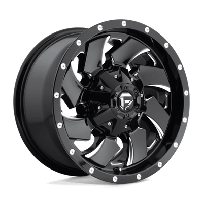 Fuel 1PC D574 CLEAVER 17X9 GLOSS BLACK MILLED