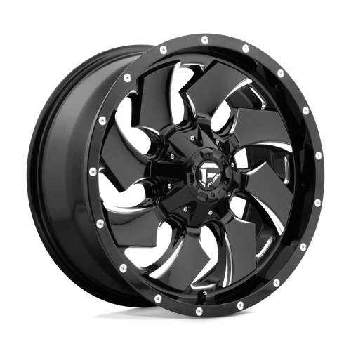 Fuel 1PC D574 CLEAVER 20X9 GLOSS BLACK MILLED