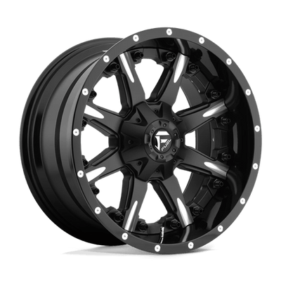 Fuel 2PC D251 NUTZ 20X10 MATTE BLACK MILLED