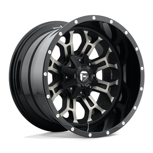 Fuel 2PC D268 CRUSH 22X14 MATTE BLACK DOUBLE DARK TINT