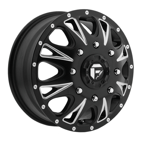 Fuel 1PC D513 THROTTLE 17X6.5 MATTE BLACK MILLED