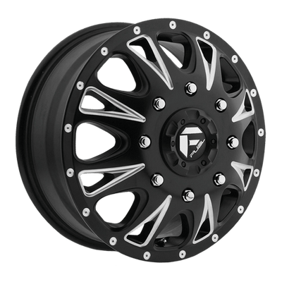 Fuel 1PC D513 THROTTLE 17X6.5 MATTE BLACK MILLED