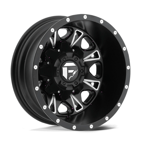 Fuel 1PC D513 THROTTLE 17X6.5 MATTE BLACK MILLED