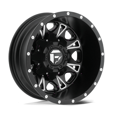 Fuel 1PC D513 THROTTLE 17X6.5 MATTE BLACK MILLED