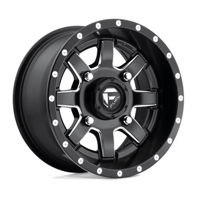 Fuel UTV D538 MAVERICK 14X7 MATTE BLACK MILLED