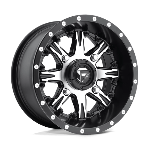 Fuel UTV D541 NUTZ UTV 14X7 MATTE BLACK MACHINED