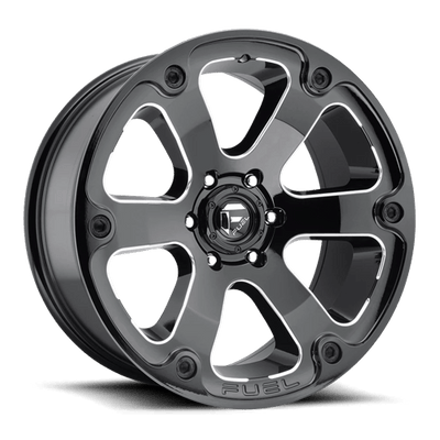 Fuel 1PC D562 BEAST 20X9 GLOSS BLACK MILLED