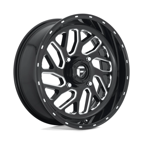 Fuel UTV D581 TRITON 16X7 GLOSS BLACK MILLED