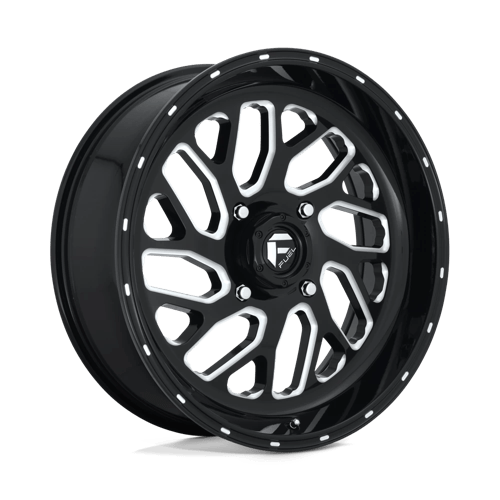 Fuel UTV D581 TRITON 20X7 GLOSS BLACK MILLED