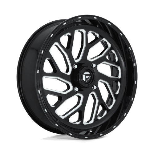 Fuel UTV D581 TRITON 22X7 GLOSS BLACK MILLED
