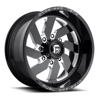 Fuel 1PC D582 TURBO 20X10 GLOSS BLACK MILLED