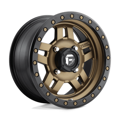 Fuel UTV D583 ANZA UTV 15X7 MATTE BRONZE BLACK BEAD RING