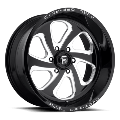 Fuel 1PC D587 FLOW 18X9 GLOSS BLACK MILLED
