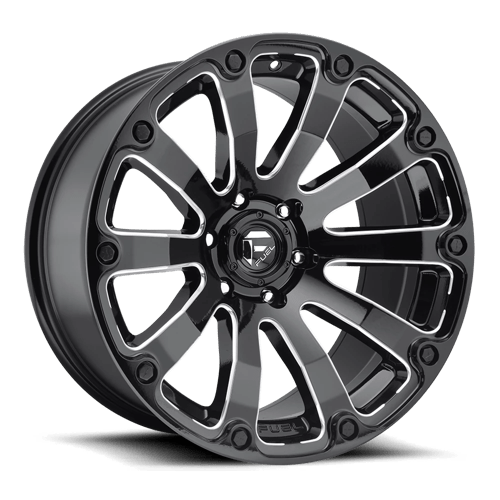 Fuel 1PC D598 DIESEL 20X9 GLOSS BLACK MILLED