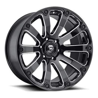 Fuel 1PC D598 DIESEL 20X9 GLOSS BLACK MILLED