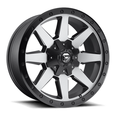 Fuel 1PC D599 WILDCAT 20X9 MATTE GUN METAL BLACK BEAD RING