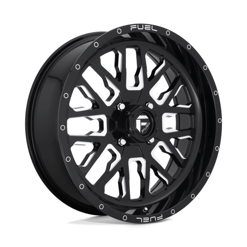 Fuel UTV D611 STROKE 20X7 GLOSS BLACK MILLED