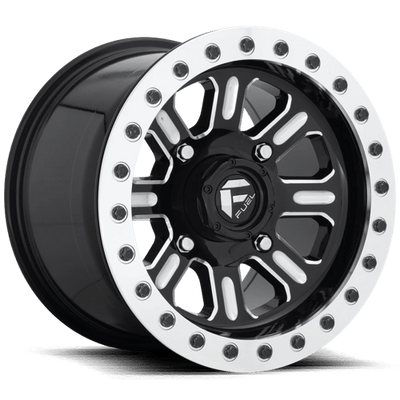 Fuel UTV D910 HARDLINE BEADLOCK 15X10 GLOSS BLACK MILLED