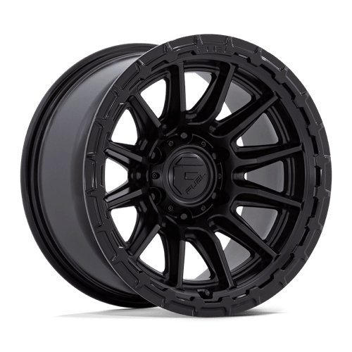 Fuel 1PC FC866 PISTON 22X9.5 BLACKOUT W/ GLOSS BLACK LIP