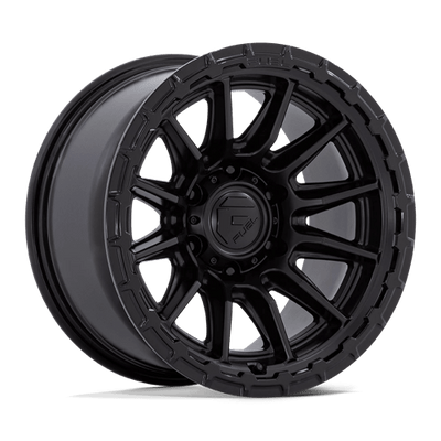 Fuel 1PC FC866 PISTON 17X8.5 BLACKOUT W/ GLOSS BLACK LIP