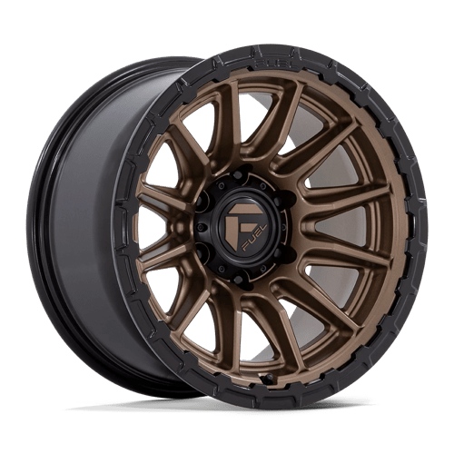 Fuel 1PC FC866 PISTON 22X10 MATTE BRONZE W/ GLOSS BLACK LIP