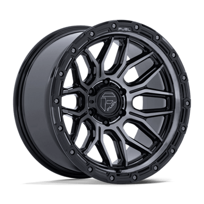 Fuel 1PC FC881 SURGE 20X9 GLOSS BLACK MACHINED W/ GRAY TINT