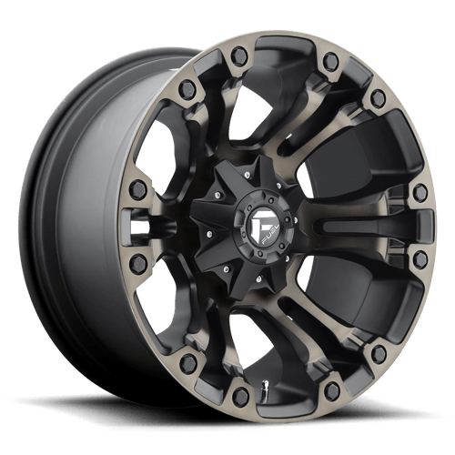 Fuel 1PC D569 VAPOR 18X9 MATTE BLACK DOUBLE DARK TINT