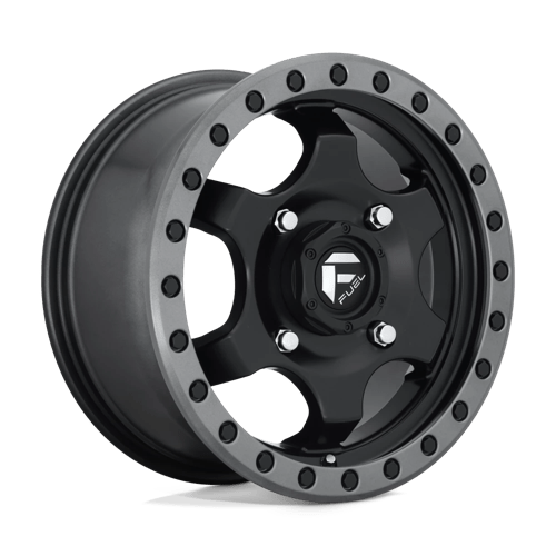 Fuel UTV D639 GATLING 15X7 MATTE BLACK GUN METAL RING