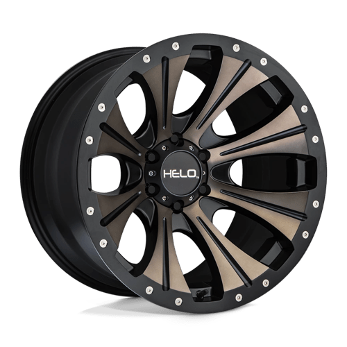 Helo HE901 17X9 SATIN BLACK MACHINED W/ DARK TINT