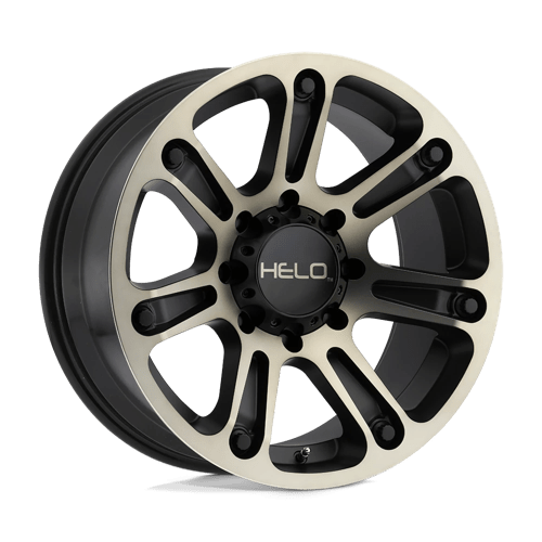 Helo HE904 17X9 SATIN BLACK MACHINED W/ DARK TINT