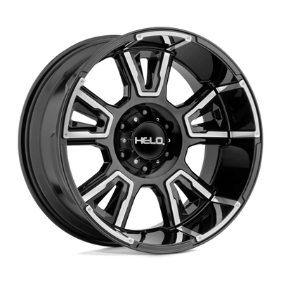 Helo HE914 20X9 GLOSS BLACK MACHINED