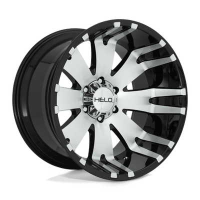 Helo HE917 20X12 GLOSS BLACK MACHINED
