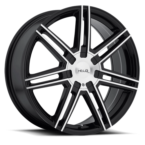 Helo HE884 20X8 GLOSS BLACK W/ MACHINED FACE